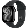 Apple Watch Series 11, 46mm, Jet Black Aluminum Case with Black Sport Band - M/L
