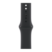 Apple Watch Series 11, 46mm, Rose Gold Aluminum Case with Black Sport Band - S/M