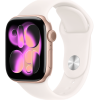 Apple Watch Series 11, 46mm, Rose Gold Aluminum Case with Light Blush Sport Band - M/L