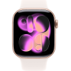 Apple Watch Series 11, 46mm, Rose Gold Aluminum Case with Light Blush Sport Band - M/L