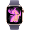 Apple Watch Series 11, 46mm, Rose Gold Aluminum Case with Purple Fog Sport Band - S/M
