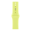 Apple Watch Series 11, 42mm, Silver Aluminum Case with Neon Yellow Sport Band - S/M