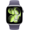 Apple Watch Series 11, 46mm, Silver Aluminum Case with Purple Fog Sport Band - M/L
