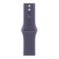 Apple Watch Series 11, 46mm, Silver Aluminum Case with Purple Fog Sport Band - M/L