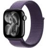 Apple Watch Series 11, 42mm, Jet Black Aluminum Case with Purple Fog Sport Loop