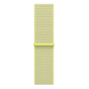 Apple Watch Series 11, 42mm, Silver Aluminum Case with Neon Yellow Sport Loop