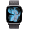 Apple Watch Series 11, 42mm, Space Gray Aluminum Case with Dark Gray Sport Loop