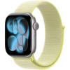 Apple Watch Series 11, 42mm, Space Gray Aluminum Case with Neon Yellow Sport Loop Apple Watch Series 11, 42mm, Space Gray Aluminum Case with Neon Yellow Sport Loop