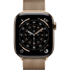 Apple Watch Series 11, 42mm, Gold Titanium Case with Gold Milanese Loop