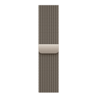 Apple Watch Series 11, 46mm, Gold Titanium Case with Natural Milanese Loop