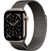 Apple Watch Series 11, 42mm, Gold Titanium Case with Slate Milanese Loop Apple Watch Series 11, 42mm, Gold Titanium Case with Slate Milanese Loop