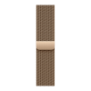 Apple Watch Series 11, 42mm, Natural Titanium Case with Gold Milanese Loop
