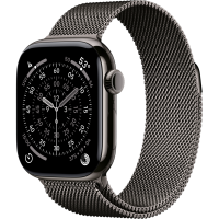 Apple Watch Series 11, 42mm, Slate Titanium Case with Slate Milanese Loop