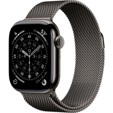 Apple Watch Series 11, 46mm, Slate Titanium Case with Slate Milanese Loop