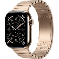 Apple Watch Series 11, 46mm, Gold Titanium Case with Gold Link Bracelet