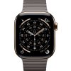 Apple Watch Series 11, 46mm, Gold Titanium Case with Slate Link Bracelet