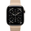 Apple Watch Series 11, 46mm, Natural Titanium Case with Gold Link Bracelet