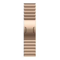 Apple Watch Series 11, 46mm, Natural Titanium Case with Gold Link Bracelet