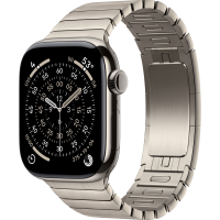 Apple Watch Series 11, 46mm, Natural Titanium Case with Natural Link Bracelet