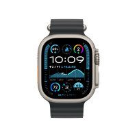 Apple Watch Ultra 2 (2024) GPS + Cellular, 49 мм, корпус из бежевого титана, ремешок Ocean чёрного цвета