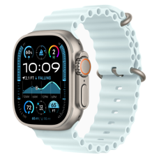 Apple Watch Ultra 2 (2024) GPS + Cellular, 49 мм, корпус из бежевого титана, ремешок Ocean голубого цвета