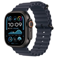 Apple Watch Ultra 2 (2024) GPS + Cellular, 49 мм, корпус из чёрного титана, ремешок Ocean тёмно-синего цвета