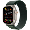 Apple Watch Ultra 2 (2024) GPS + Cellular, 49 мм, корпус из бежевого титана, ремешок Alpine тёмно-зелёного цвета, M