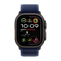 Apple Watch Ultra 2 (2024) GPS + Cellular, 49 мм, корпус из чёрного титана, ремешок Trail синего цвета, S/M