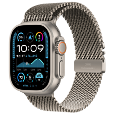 Apple Watch Ultra 2 (2024) GPS + Cellular, 49 мм, корпус из бежевого титана, ремешок Milanese бежевого цвета, L