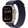 Apple Watch Ultra 2 (2024) GPS + Cellular, 49 мм, корпус из бежевого титана, ремешок Alpine тёмно-синего цвета, L
