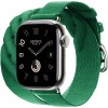 Apple Watch Hermes Series 10 42mm, Silver Titanium, Torsade Double Tour, Vert Moyen "MXK13" Apple Watch Hermes Series 10 42mm, Silver Titanium, Torsade Double Tour, Vert Moyen "MXK13"
