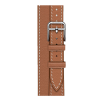 Apple Watch Hermes Series 10 42mm, Silver Titanium, Attelage Double Tour, Gold