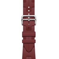 Apple Watch Hermes Series 10 42mm, Silver Titanium, Kilim Single Tour, Rouge H