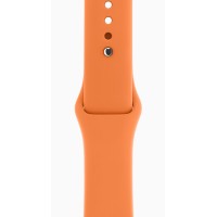Apple Watch Hermes Series 10 46mm, Silver Titanium, Sport Band, M/L, Orange