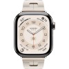 Apple Watch Hermes Series 10 42mm, Silver Titanium, Kilim Single Tour, Beton "MXJH3"