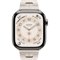 Apple Watch Hermes Series 10 42mm, Silver Titanium, Kilim Single Tour, Beton "MXJH3"
