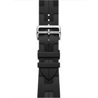 Apple Watch Hermes Series 10 46mm, Silver Titanium, Kilim Single Tour, Noir "MXJN3"