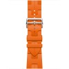 Apple Watch Hermes Series 10 46mm, Silver Titanium, Kilim Single Tour, Orange "MXJM3"