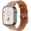 Apple Watch Hermes Series 10 42mm, Silver Titanium, Toile H Single Tour, Gold/Ecru "H9450" Apple Watch Hermes Series 10 42mm, Silver Titanium, Toile H Single Tour, Gold/Ecru "H9450"