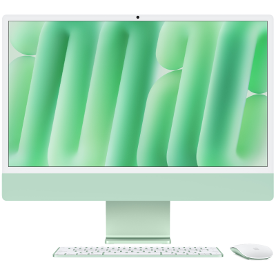 Apple iMac 24" Retina 4,5K, M4, (8C CPU, 8C GPU, 2024), 24 GB, 512 GB SSD, Green