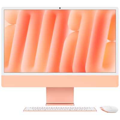 Apple iMac 24" Retina 4,5K, M4, (8C CPU, 8C GPU, 2024), 24 GB, 512 GB SSD, Orange