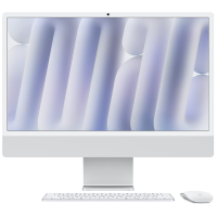 Apple iMac 24" Retina 4,5K, M4, (8C CPU, 8C GPU, 2024), 24 GB, 512 GB SSD, Silver