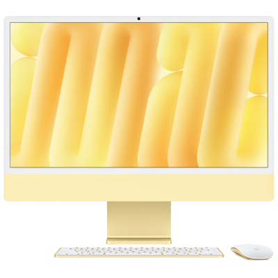 Apple iMac 24" Retina 4,5K, M4, (8C CPU, 8C GPU, 2024), 24 GB, 512 GB SSD, Yellow