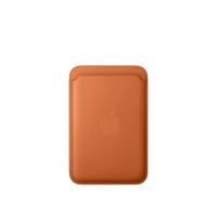 Кожаный кошелёк FineWoven с MagSafe для iPhone 17 Pro Max, "Fox Orange" MGH64