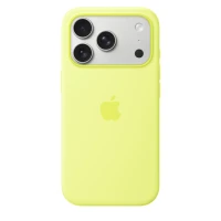 Чехол Silicone Case с MagSafe для iPhone 17 Pro, "Neon Yellow"
