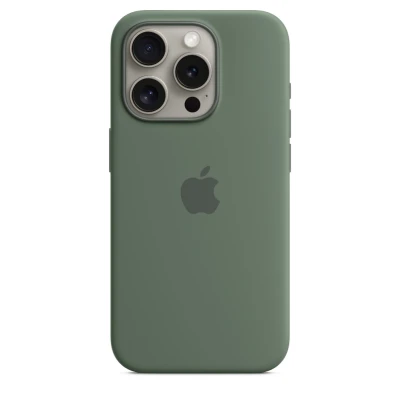 Чехол Silicone Case для iPhone 15 Pro, силикон, "Cypress"
