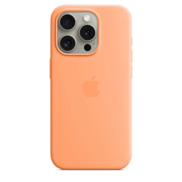 Чехол Silicone Case для iPhone 15 Pro, силикон, "Orange Sorbet"