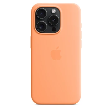 Чехол Silicone Case для iPhone 15 Pro, силикон, "Orange Sorbet"