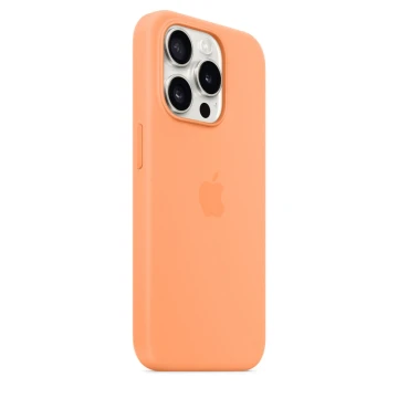 Чехол Silicone Case для iPhone 15 Pro, силикон, "Orange Sorbet"
