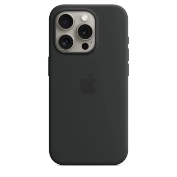 Чехол Silicone Case для iPhone 15 Pro Max, силикон, "Black"